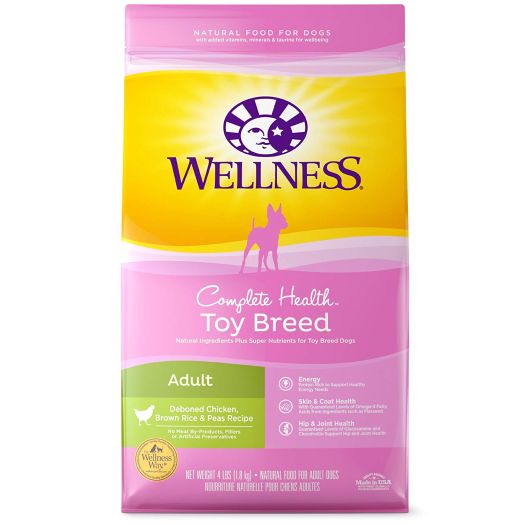 Wellness Complete Health Natural Dry Small Breed Dog Food Toy Breed Chicken and Rice
