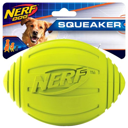 Nerf Dog Ridged Squeaker Football