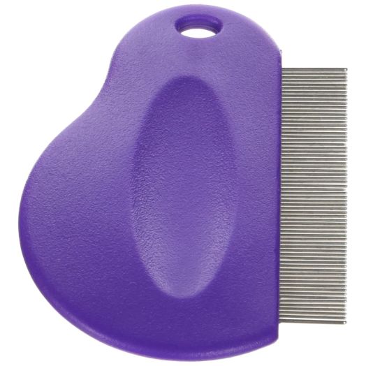 Master Grooming Tools Contoured Grip Flea Combs  Ergonomic Combs for Removing Fleas, Purple