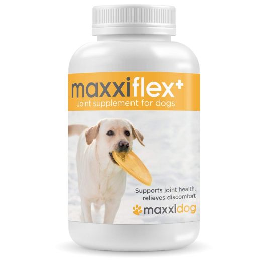 maxxidog - maxxiflex+ Dog joint supplement - Glucosamine, Chondroitin, MSM, Hyaluronic Acid, Devils Claw, Bromelain, Turmeric - For maximum pet hip health and improved mobility - 120 tablets