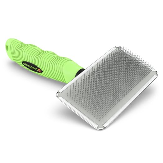 Pro Slicker Brush for Dogs and Cats - Pet Grooming Dematting Brush Easily Removes Mats and Tangles from the Pet's Coat - Works as an Undercoat Rake for Loose Fur - For Long and Short Haired Pets