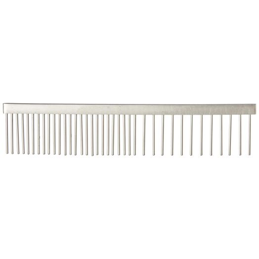 Tamsco Pet Comb, 6-Inch Stainless Steel Medium And Coarse Sides All Stainless Steel Hand Set