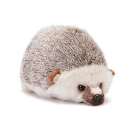 DEMDACO Huddled Small Hedgehog Wispy Chestnut Children's Plush Stuffed Animal