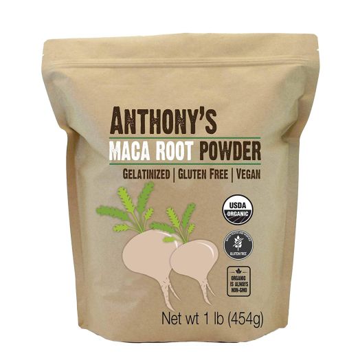 Anthony's Organic Maca Root Powder Gelatinized (1lb), Gluten-Free, Non-GMO