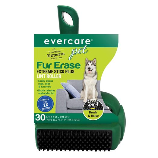 Evercare Pet Fur Erase Extreme Stick Plus 30 Sheet Lint Roller