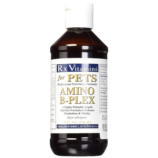 Rx Vitamins for Pets Amino B-Plex for Dogs and Cats - Healthy Nutrients Enhance Energy Metabolism and Vitality - Bacon Flavor 8 fl. oz.