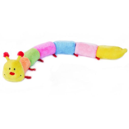 ZippyPaws - Colorful Caterpillar Squeaky Stuffed Plush Dog Toy