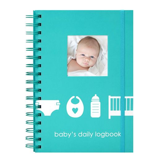 Pearhead Baby's Daily Log Book, 50 Easy to Fill Pages to Track and Monitor Your Newborn Baby's Schedule