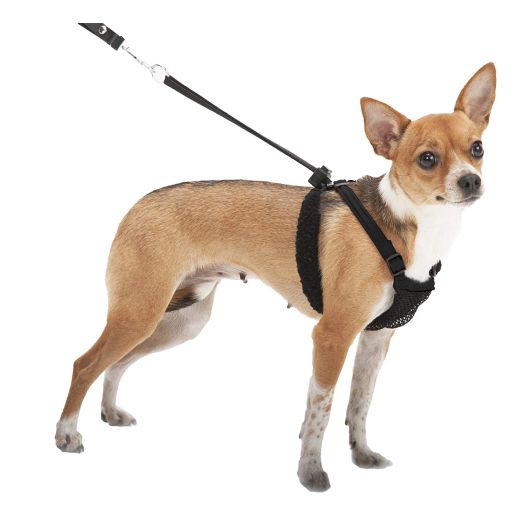 SPORN No-Pull Dog Harness, Mesh, Black, Extra Small