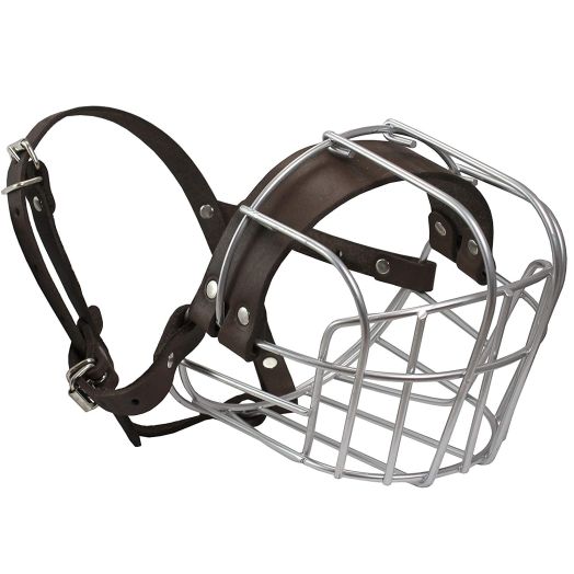 Dogs My Love Metal Wire Basket Dog Muzzle Rottweiler Large Male. Circumference 16.5", Length 4.5"