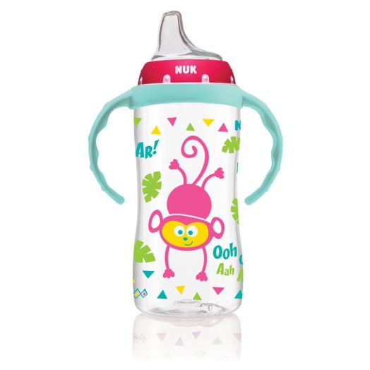 NUK Large Learner Cup, Pink Jungle Designs, 10oz 1pk
