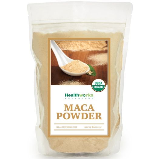 Healthworks Maca Powder Peruvian Raw Organic, 8oz