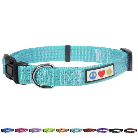 Pawtitas Pet Soft Training Adjustable Reflective Stitching Puppy/Dog Collar