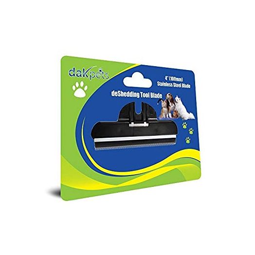 DakPets Deshedding Brush for Dogs and Cats - Pet Grooming Tool Replacement Cartridge - Replaceable Comb
