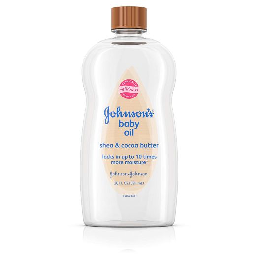 Johnson's Baby Oil with Shea and Cocoa Butter, 20 Fl. Oz