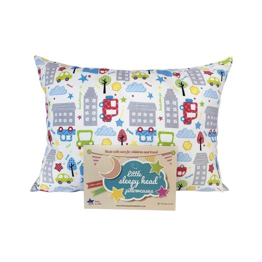 Little Sleepy Head Toddler Pillowcase - Original Collection: Cars, 13 X 18