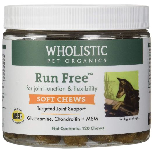 Wholistic Pet Organics 120 Count Run Free Soft Chews Supplement