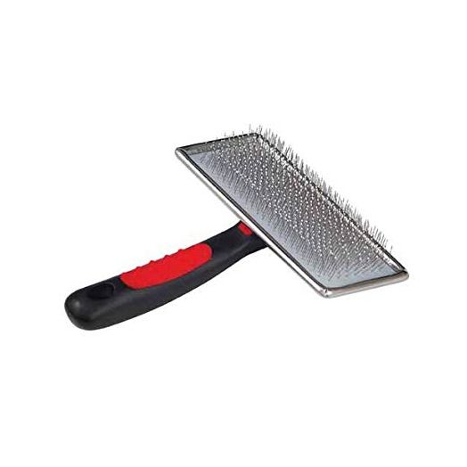 Paw Brothers Soft Flat Slicker Brush with Coated Pin Tips