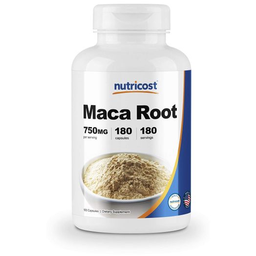 Nutricost Maca Root (Lepidium meyenii) 750mg, 180 Capsules, 180 Servings