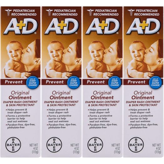 AandD Original Diaper Ointment, 4 Ounce (Pack of 4)