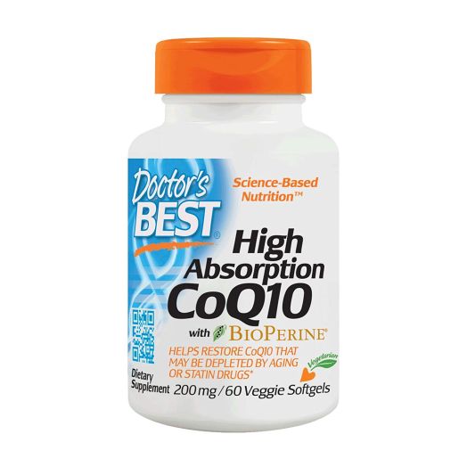 Doctor's Best High Absorption CoQ10 with BioPerine, Vegetarian, Gluten Free