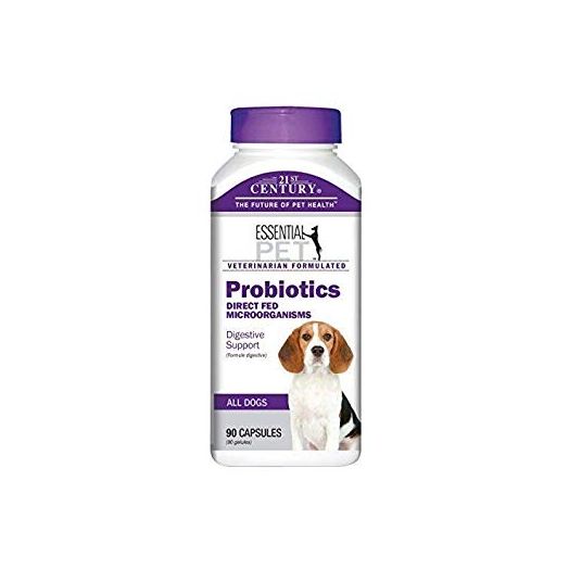 21st Century Essential Pet Dog Probiotics Veterinarian Formulated Digestive Support 90 Capsules For All Dogs