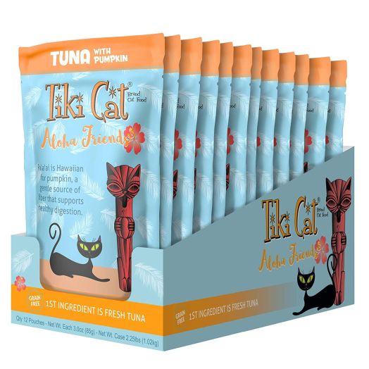 Tiki Cat Aloha Friends - 3 oz. 12BX - Tuna Pumpkin