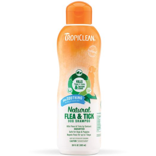 TropiClean Natural Flea and Tick Soothing Shampoo