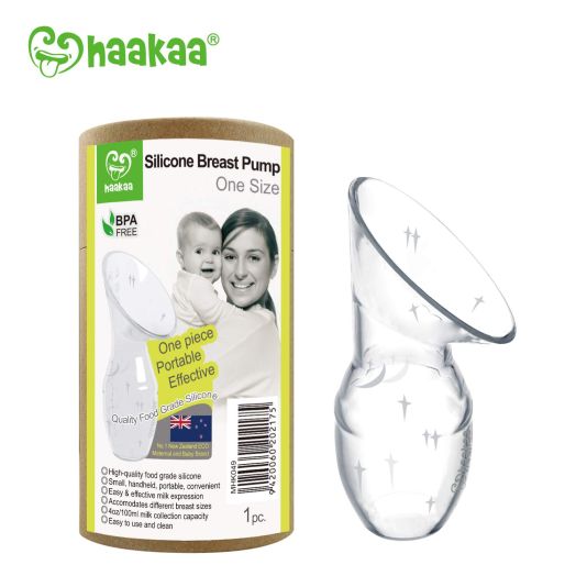 Haakaa Silicone Breastfeeding Manual Breast Pump Milk Pump 100% Food Grade Silicone BPA PVC and Phthalate Free