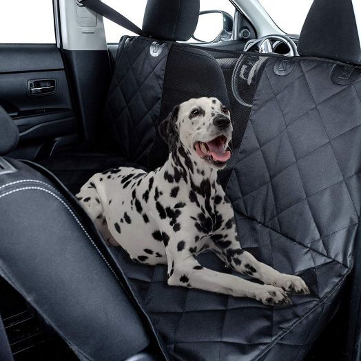 Kululu Dog Car Seat Cover Hammock Style and Cargo Liner for Cars,Trucks and Suv's. The Original Design You Can See Your Pet and Your Pet Sees You with The Clearview Window-Keeps Your Pet Calm