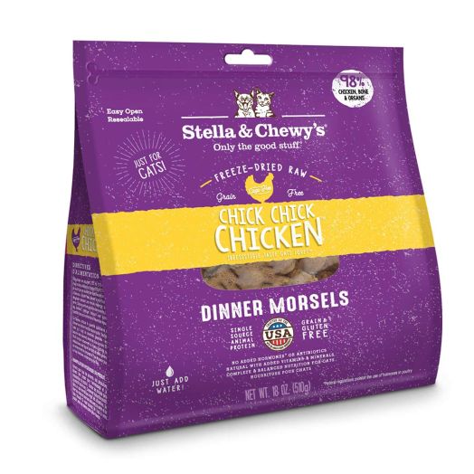 Stella and Chewy's Freeze-Dried Dinner Morsels Grain-Free Cat Food