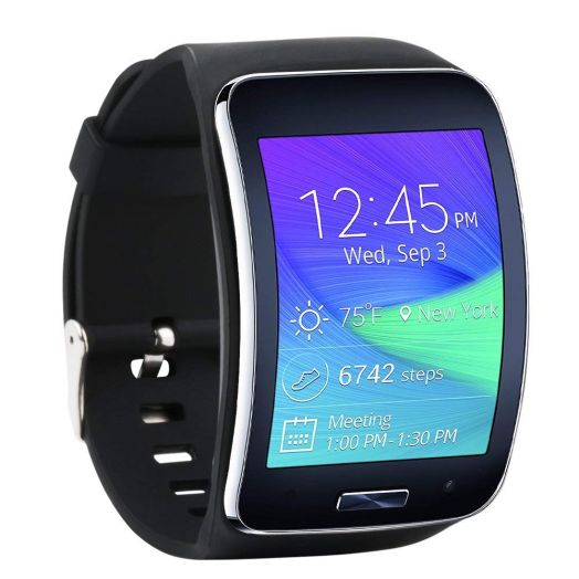 Tkasing Samsung Galaxy Gear S R750 Smart Watch Replacement Wristband Bracelet/Free Size Wireless Smartwatch Accessory Band Strap with Secure Buckle