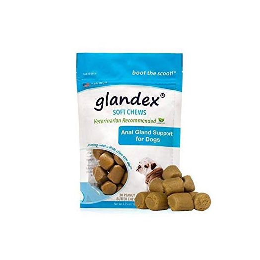 Glandex Soft Chews Anal Gland Fiber and Probiotic Digestive Supplement for Dogs