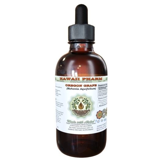 Hawaii Pharm Oregon Grape Alcohol-FREE Liquid Extract, Dried Root Glycerite