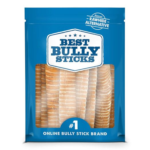 Best Bully Sticks Premium Beef Trachea Dog Chews - All-Natural, Grain-Free, 100% Beef, Single-Ingredient Dog Treat Chew Promotes Dental Health