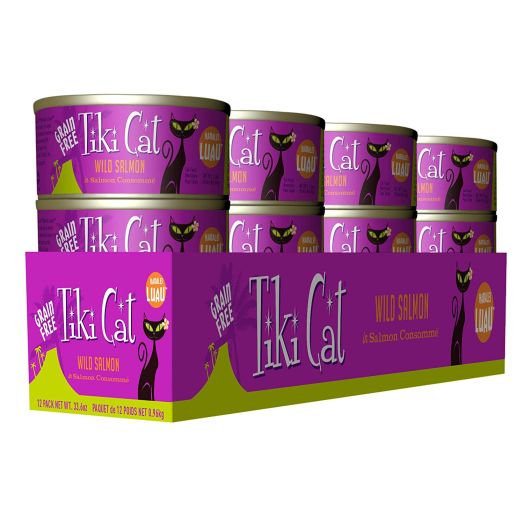 Tiki Cat Luau Grain-Free, Low-Carbohydrate Wet Food with Poultry or Fish in Consomme for Adult Cats and Kittens