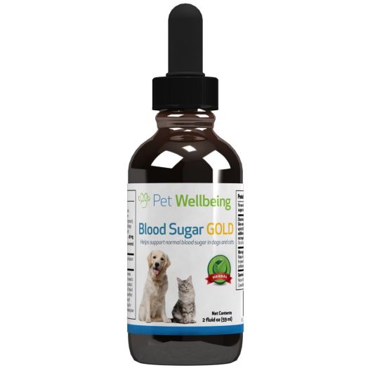 Pet Wellbeing Blood Sugar Gold for Cats - Natural Support for Healthy Blood Sugar Levels in Cats - 2 Ounce 59 Milliliter