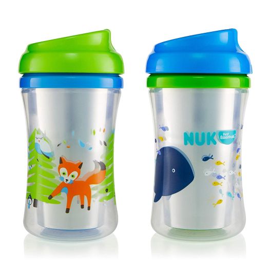 First Essentials by NUK Insulated Cup-like Rim Sippy Cup, 9 oz., 2-Pack