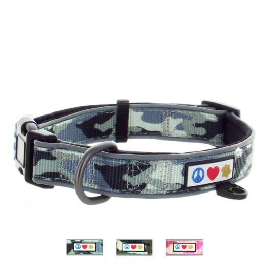 Pawtitas Camouflage Dog Collar Padded Dog Collar Reflective Dog Collar Puppy Collar Training Dog Collar Neoprene Collar Behavioral Dog Collar Camo Dog Collar