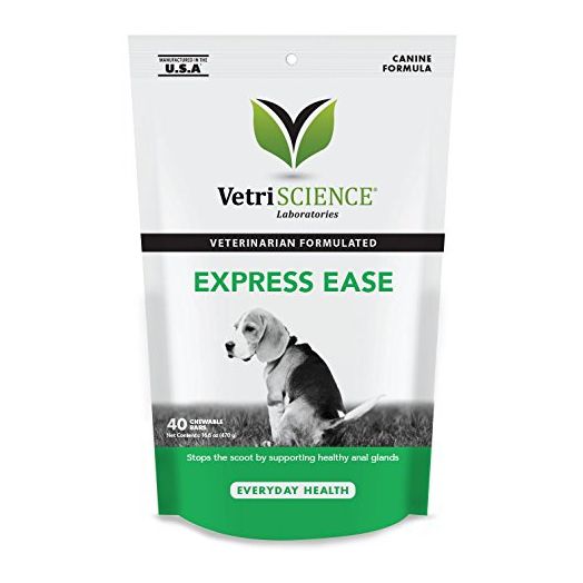 VetriScience Laboratories 40 Count Express Ease, Anal Gland and Digestive Support Bar