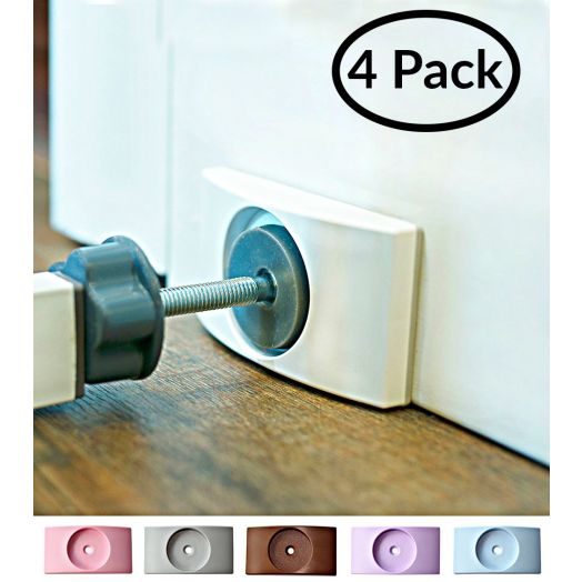 Wall Nanny - Baby Gate Wall Protector (Made in USA) Protect Walls and Doorways from Pet and Dog Gates - for Child Pressure Mounted Stair Safety Gate - No Safety Hazard on Bottom Spindles - Saver