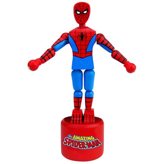 Entertainment Earth Spider-Man Wood Push Puppet