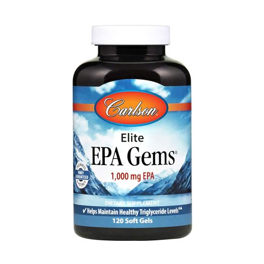 Carlson Elite EPA Gems, 1, 000 mg EPA, 120 Soft Gels