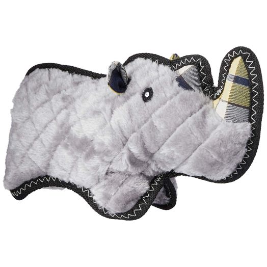ZippyPaws ZP848 Grunterz Ronny Rhino Squeak Toy, Black