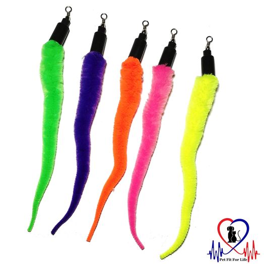 Pet Fit For Life 5 Piece Replacement Pack of Worms for Interactive Cat and Kitten Toy Wands