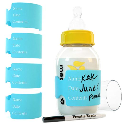 The Original Write and Reuse Baby Bottle Labels for Daycare - Available in 11 Colors