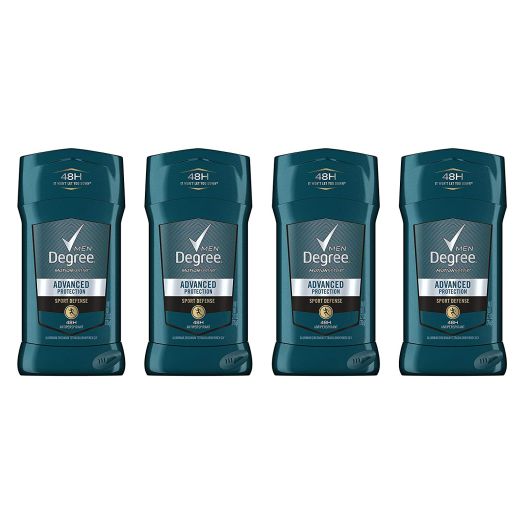 Degree Men Advanced Protection Antiperspirant Deodorant, Sport Defense, 2.7 oz, Pack of 4
