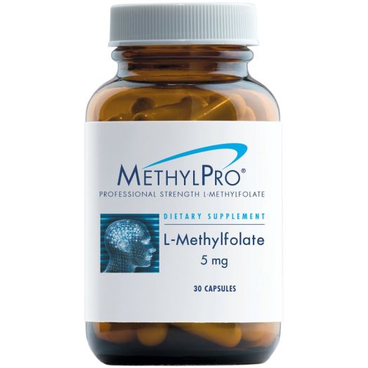 MethylPro L-Methylfolate 5 mg, 5000 mcg Professional Strength Active Folate (30 Capsules)