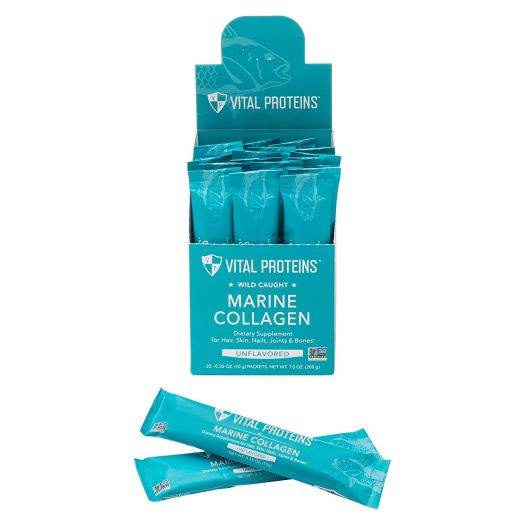 Vital Proteins Marine Collagen, Wild-Caught, Non-GMO Project Verified, Stick Packs (10 g) (Box of 20)