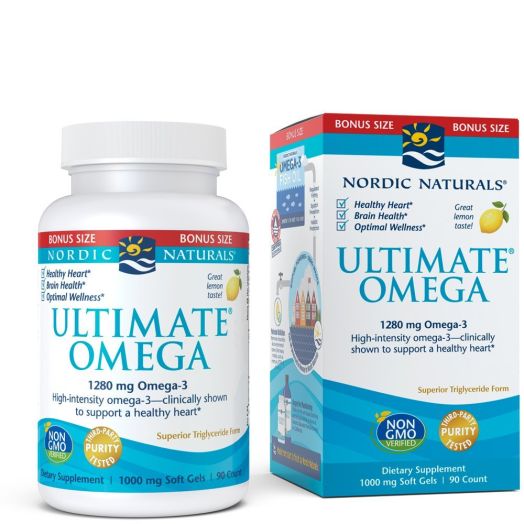 Nordic Naturals Omega SoftGels, Concentrated Omega-3 Burpless Fish Oil Supplement